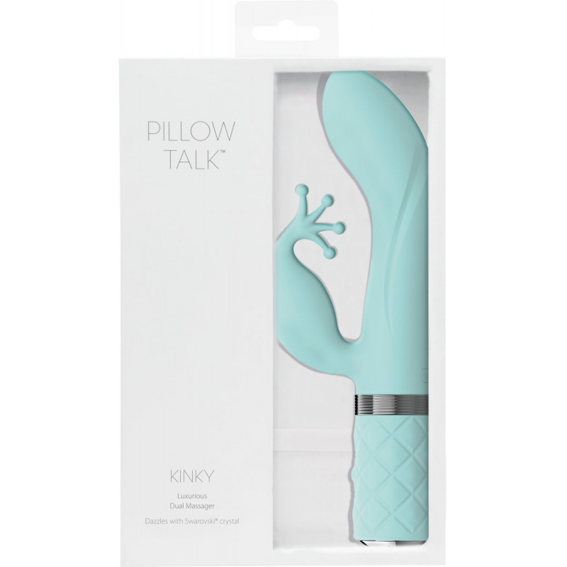 Вибратор-кролик Pillow Talk Kinky Teal в интерьере
