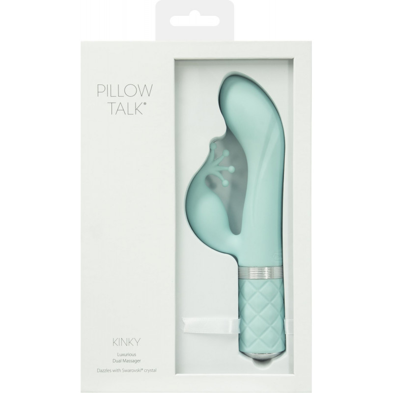 Мощный мотор вибратора-кролика Pillow Talk Kinky Teal