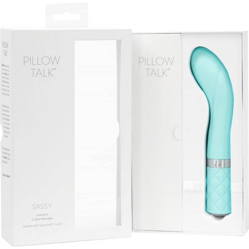Елегантний дизайн вібратора Pillow Talk Sassy Teal, що підкреслює його розкішність