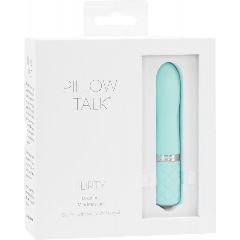 Текстура матеріалу розкішного вібратора Pillow Talk Flirty Teal, гладкість та приємність на дотик