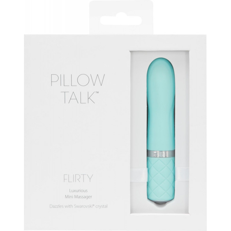 Розкішний вібратор Pillow Talk Flirty Teal, демонстрація гнучкості головки