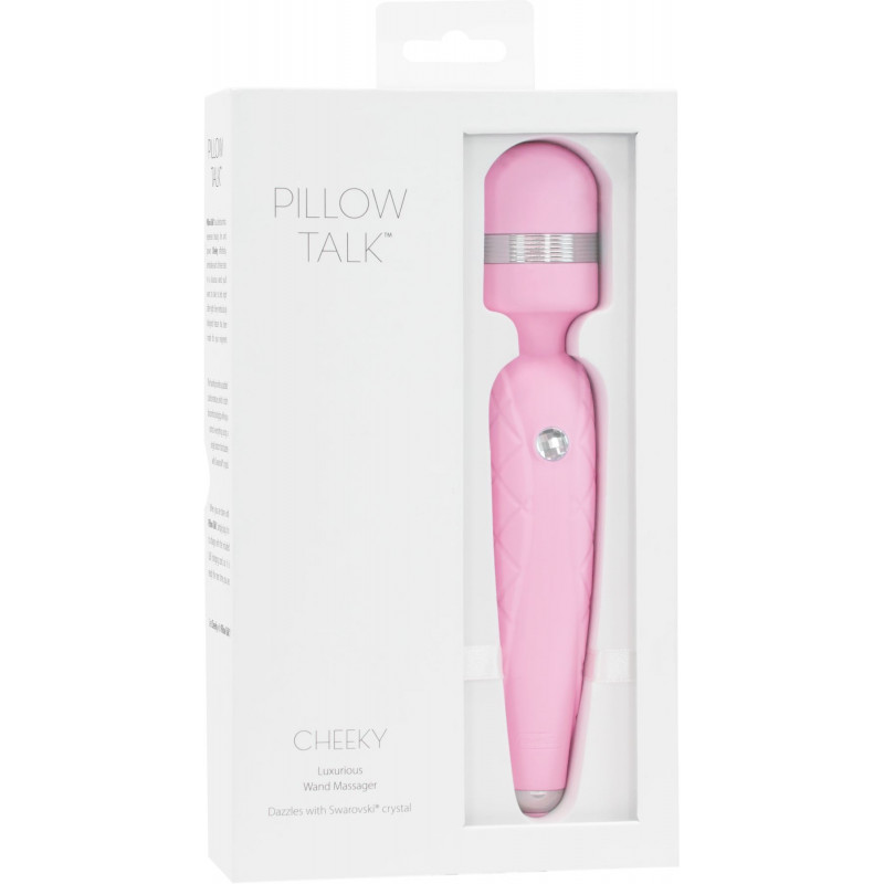 Вібромасажер Pillow Talk Cheeky Pink, рожевий, у дії (фрагмент)