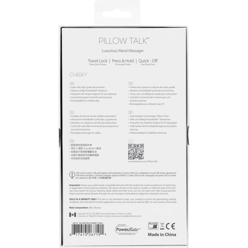 Вібромасажер Pillow Talk Cheeky Teal як стильний аксесуар