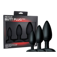 Набор анальных пробок Nexus Butt Plug Trio с диаметром 3–4–5 см