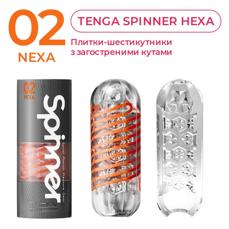 Текстура внутрішньої поверхні мастурбатора Tenga Spinner 02 Hexa, детальний план