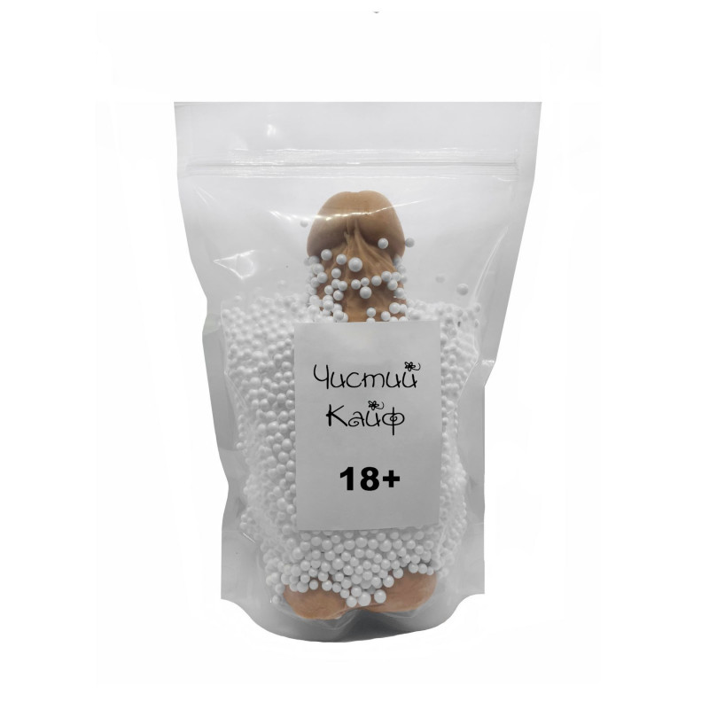 Крафтове мило-член Чистий Кайф Brown XL - текстура, близький план