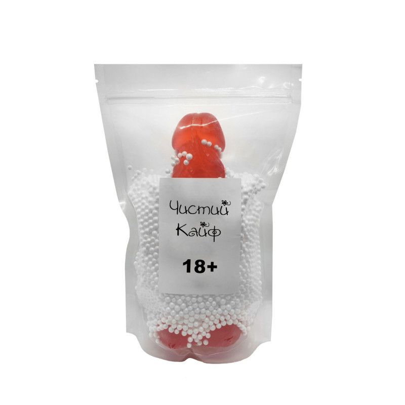 Текстура крафтового мила-члена Чистий Кайф Red XL, гладка, приємна на дотик