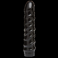 Дидло Doc Johnson CodeBlack - 8 Inch Raging Vac-U-Lock с рельефом, 3.8см