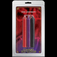 БДСМ свечи низкотемпературные Doc Johnson Japanese Drip Candles, 3 штуки, разноцветные