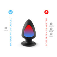 Анальна пробка SILEXD Model 1 S двошарова силікон Silexpan діаметр 5 см