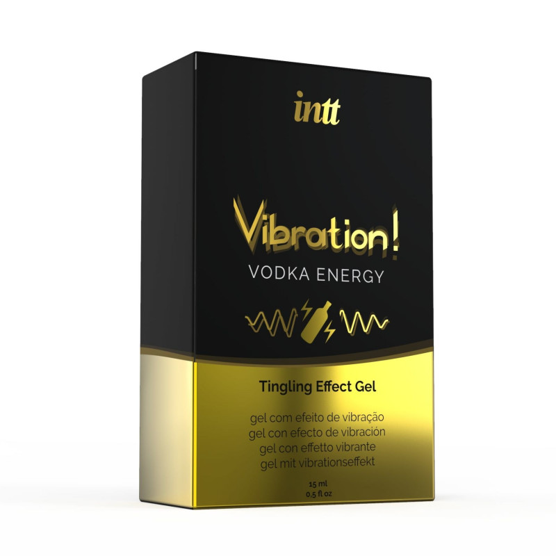 Рідкий вібратор Intt Vibration Vodka 15 мл - упаковка та флакон
