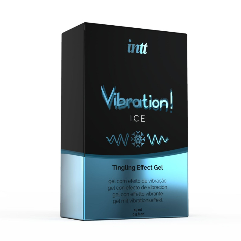 Рідкий вібратор Intt Vibration Ice (15 мл) - упаковка, стильний дизайн