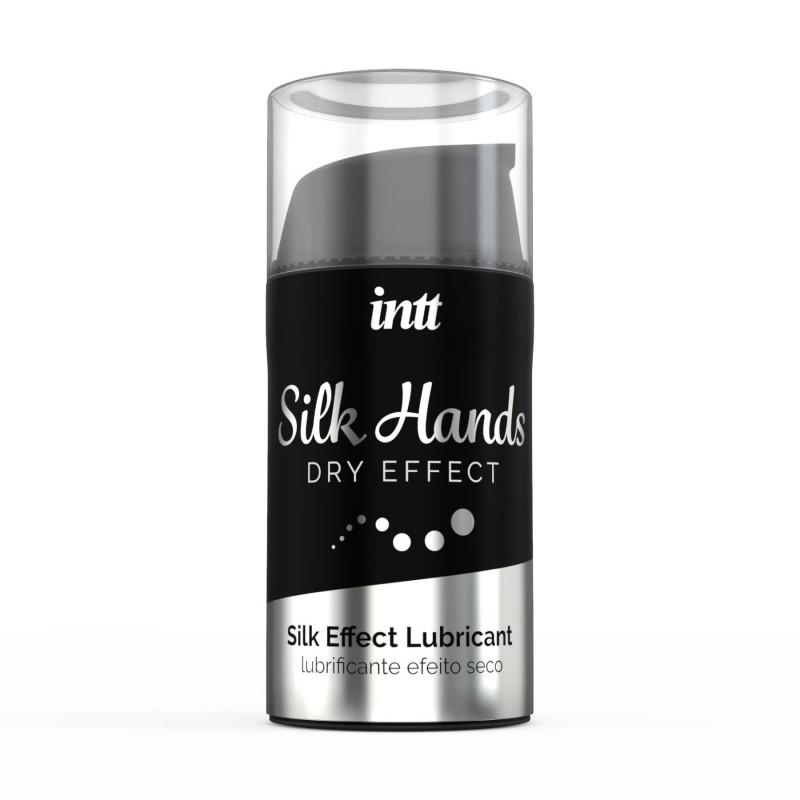 Упаковка ультрагустої силіконової змазки Intt Silk Hands 15 мл