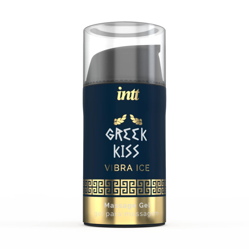 Флакон стимулювального гелю Intt Greek Kiss для анального сексу - вид збоку