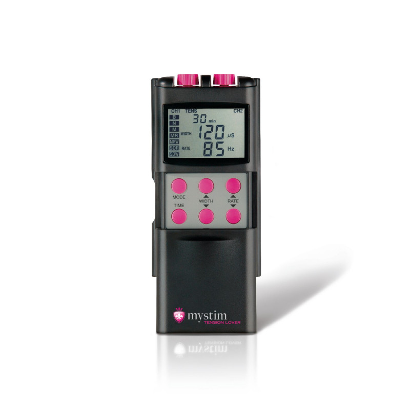 Роз'єми для підключення електродів на електростимуляторі Mystim Tension Lover, показано їхню міцність та надійність