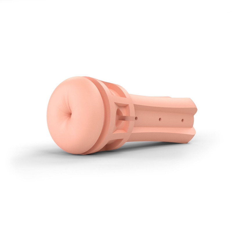 Мастурбатор попка Mystim Opus E Anus: Вигляд збоку, що демонструє форму