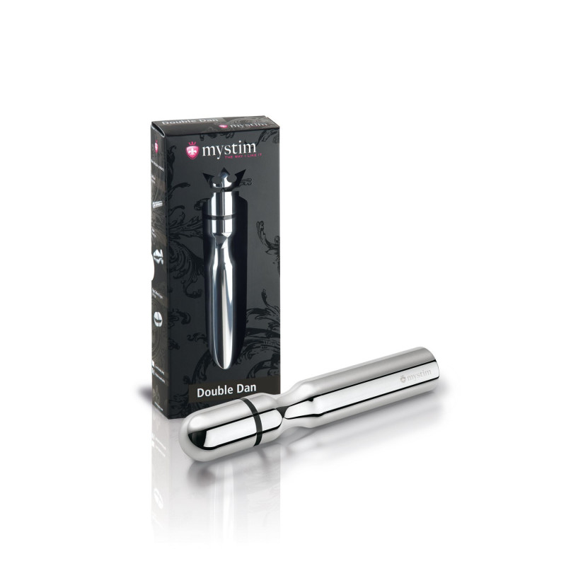 Детальний вигляд металевого ділдо Mystim Double Dan 2,5 см, товщина