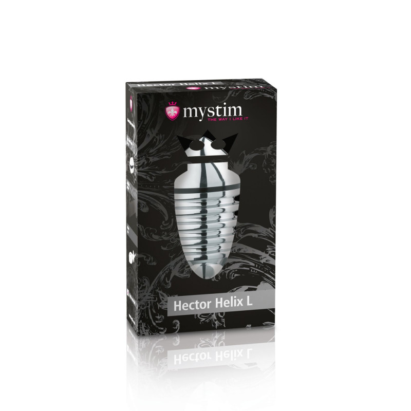 Деталі металевої анальної пробки Mystim Hector Helix L