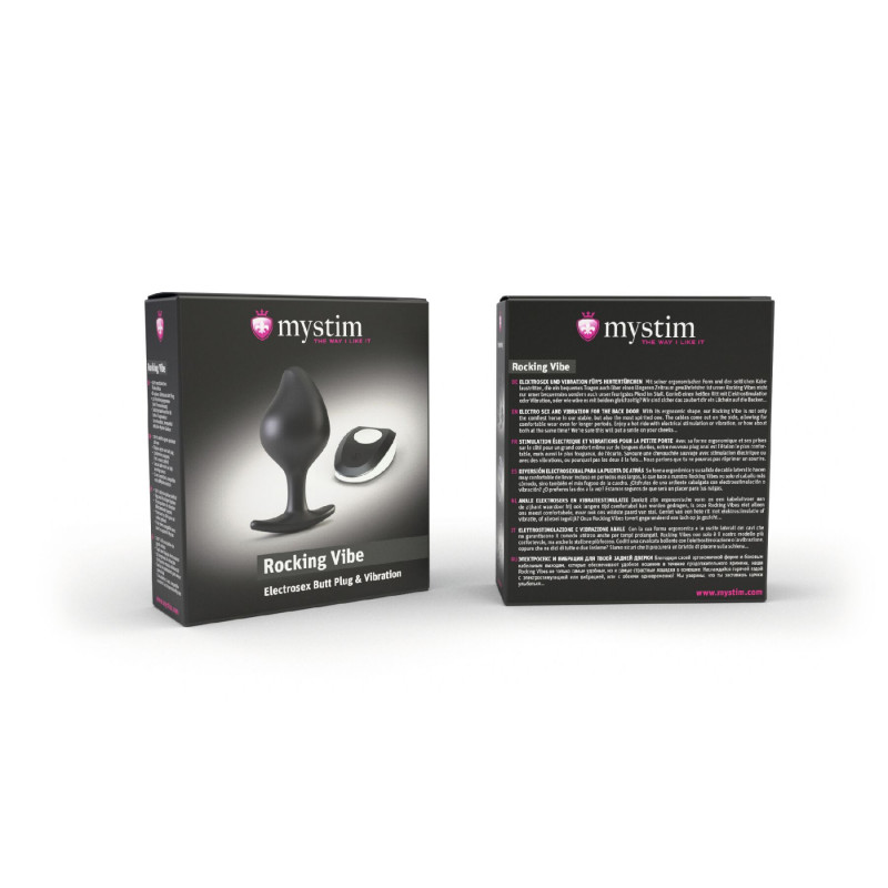 Пульт дистанційного керування для силіконової анальної пробки Mystim Rocking Vibe, компактний дизайн