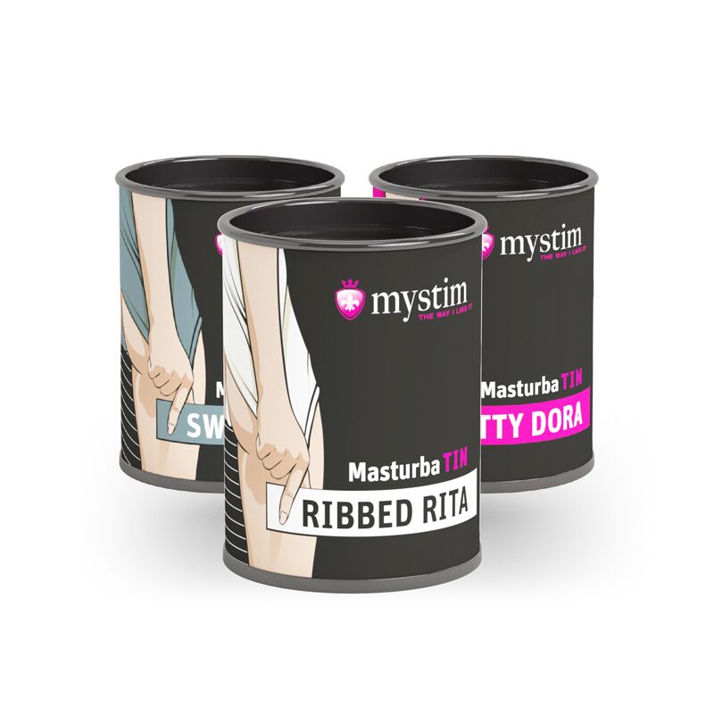 Текстура та матеріал мастурбатора-яйця Mystim MasturbaTIN Ribbed Rita