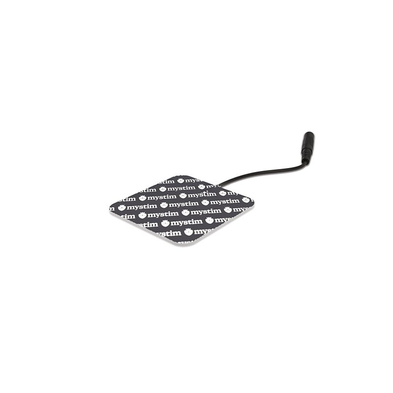 Самоклейні електроди Mystim (4 шт) - вид збоку, показує товщину та еластичність