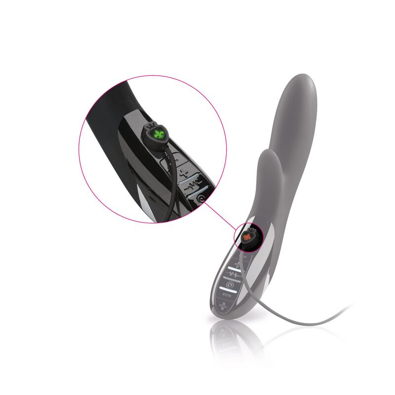 Вібратор-кролик Mystim Daring Danny eStim Black: демонстрація роботи електростимуляції (ілюстрація)