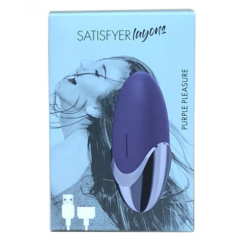 Різні режими вібрації вібратора Satisfyer Lay-On Purple Pleasure, візуалізація