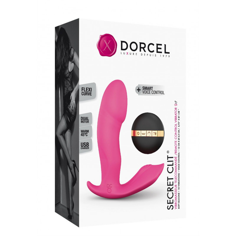 Упаковка вібратора Dorcel Secret Clit з пультом ДК та інструкцією