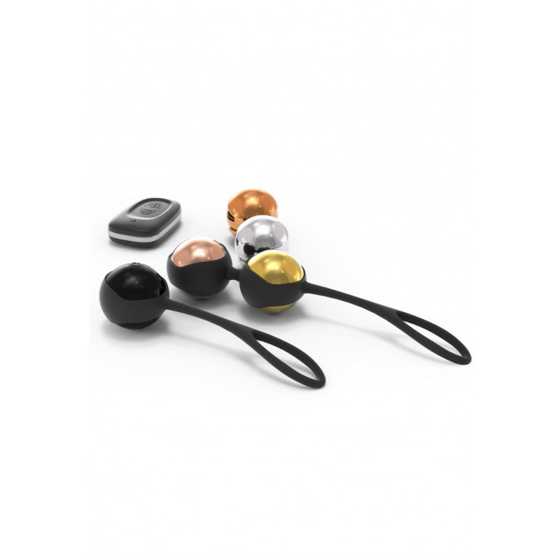 Упаковка вагинальных шариков Dorcel Training Balls, демонстрация содержимого