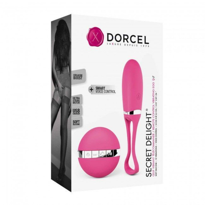 Віброяйце Dorcel Secret Delight Magenta - демонстрація голосового керування