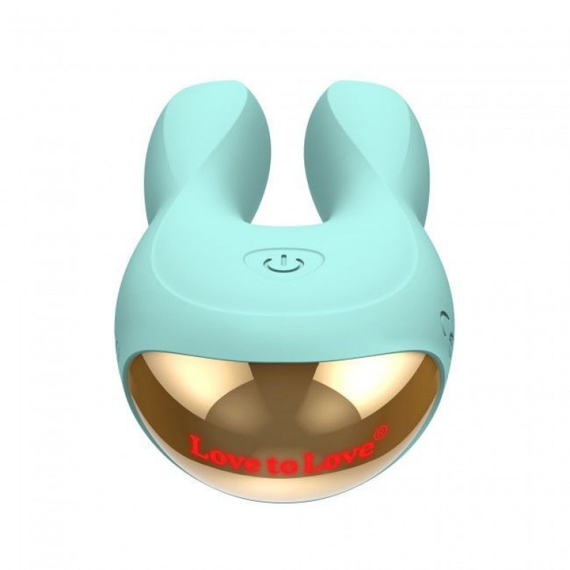 Вібратор-кролик Love To Love Hear Me Menthe, вид зверху, розташування кнопок керування