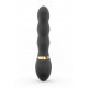 Вигляд збоку ультрастимулювального вібратора Dorcel Too Much Rechargeable Black, що демонструє його ергономічний дизайн та текстуру матеріалу.