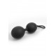 Вагінальні кульки Dorcel Dual Balls Black, вид збоку, демонстрація форми