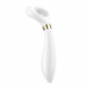 Satisfyer Endless Fun White: детальний вигляд вібратора збоку, акцент на ергономічному дизайні