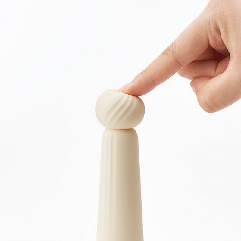 Мінівібратор IROHA RIN Akane червоний, вид збоку, з детально пропрацьованою текстурою