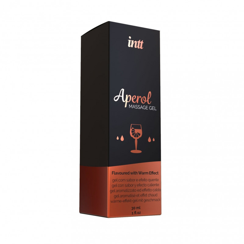 Інтимний масажний гель Intt Aperol розігрівальний (30 мл) - упаковка та текстура
