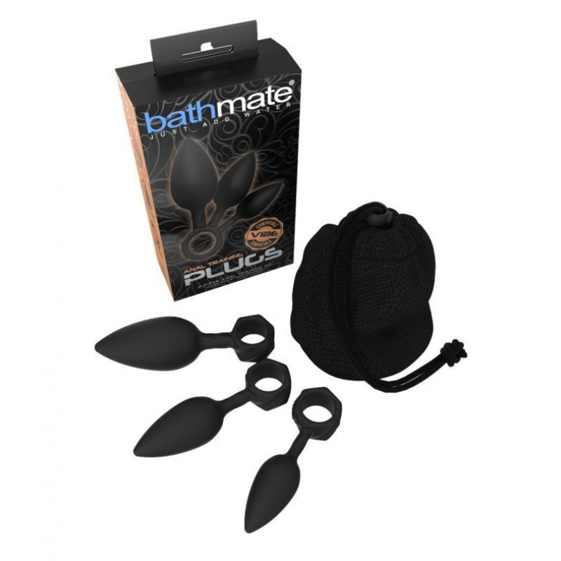 Анальні пробки Bathmate збоку, демонструючи поступове збільшення діаметра від найменшої до найбільшої