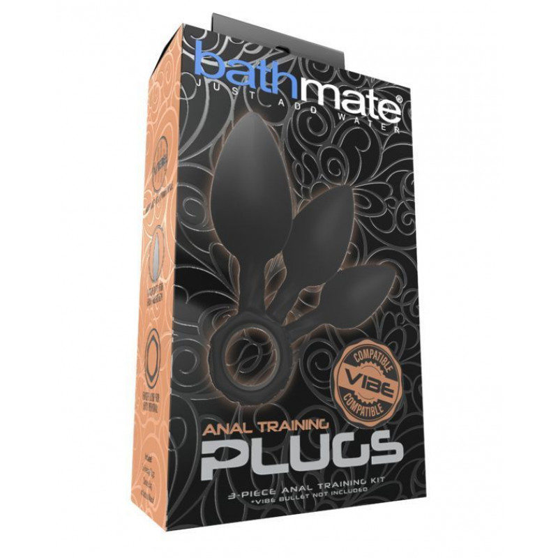 Упаковка набору анальних пробок Bathmate Anal Training Plugs, стильна та дискретна