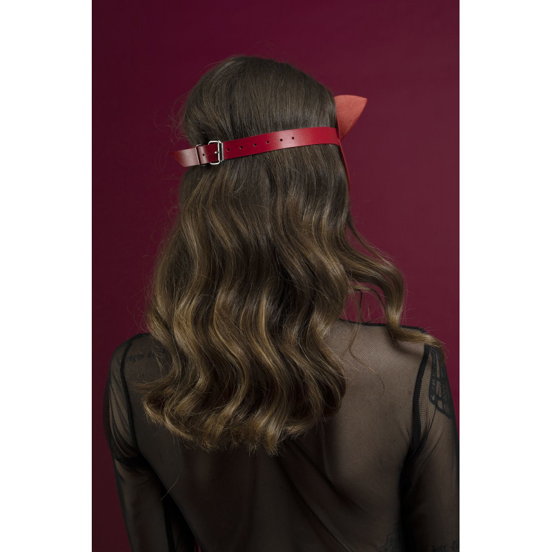 Упаковка маски кішечки Feral Feelings Catwoman Mask, червона шкіра