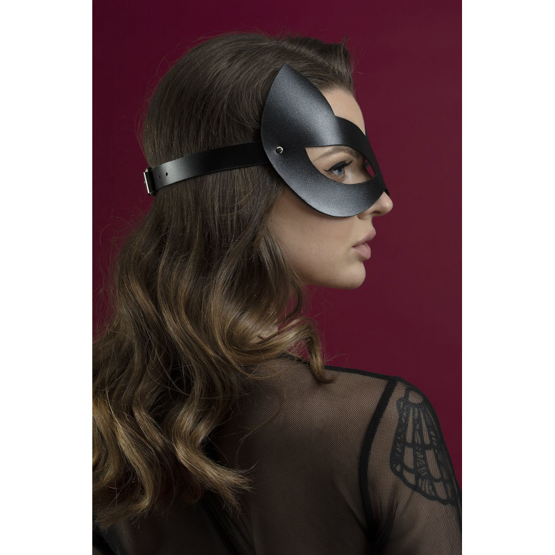 Маска кішечки Feral Feelings - Kitten Mask, вигляд збоку, натуральна шкіра