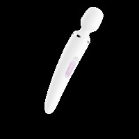 Вібромасажер Satisfyer Wand-er Woman White/Chrome, водонепроникний, потужний, XXL