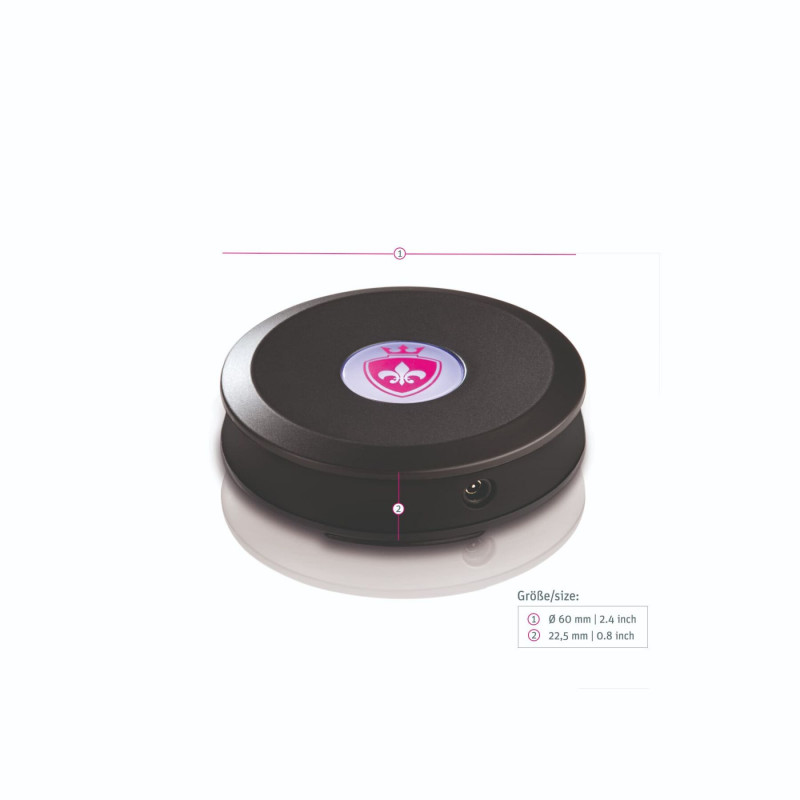 Приймач Mystim Sultry Subs Channel 8, вид збоку, що показує зручність підключення