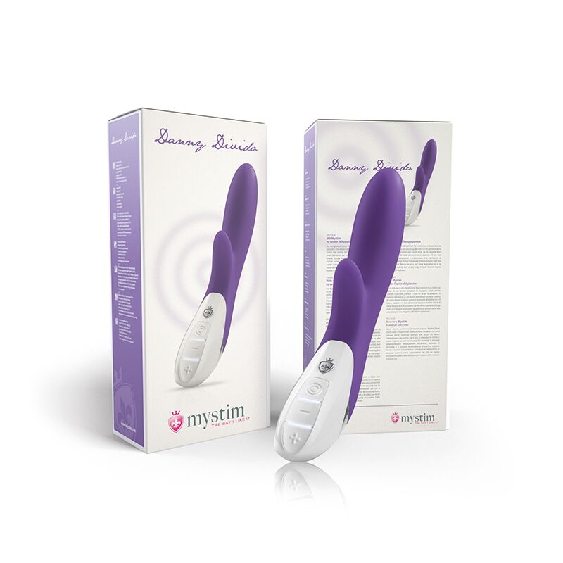 Комплектація вібратора-кролика Mystim Danny Divido Purple, що входить до набору