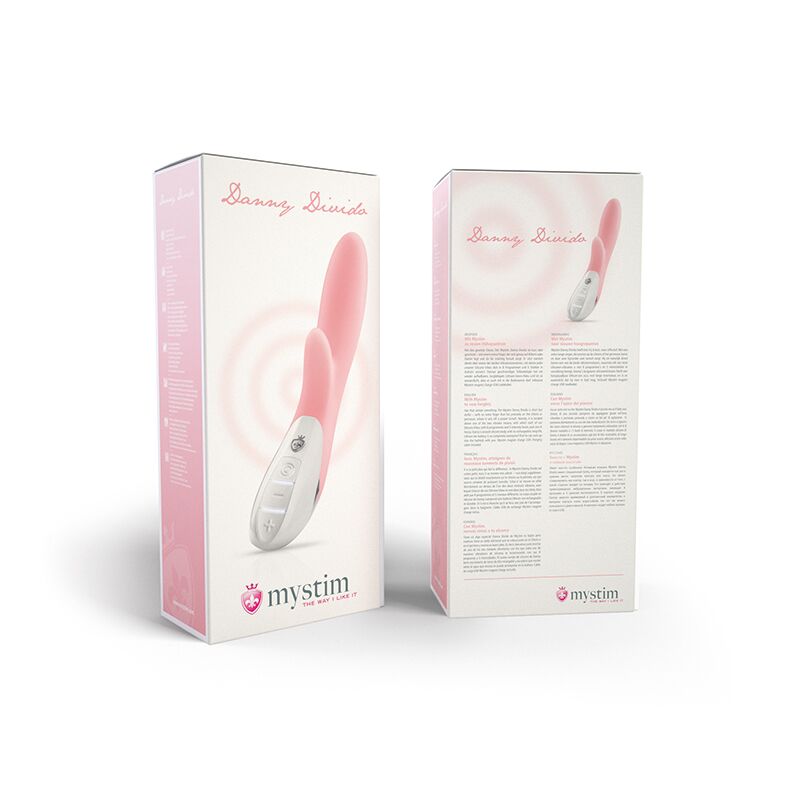 Вібратор Mystim Danny Divido Candy Rose в дії, демонстрація