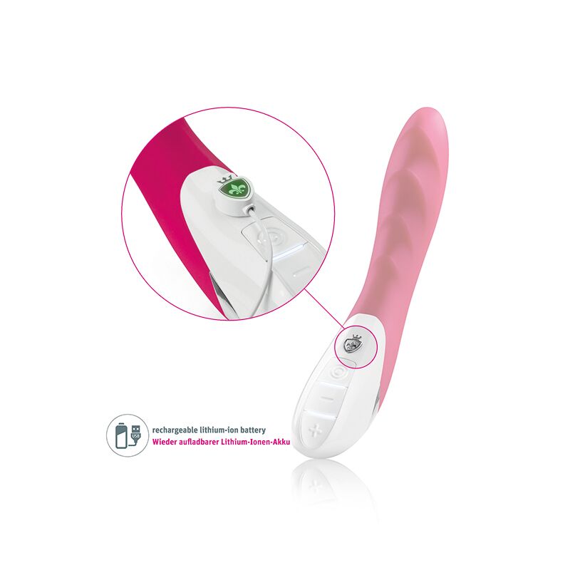 Два мотори вібратора Mystim Sassy Simon Pink, демонстрація елементів