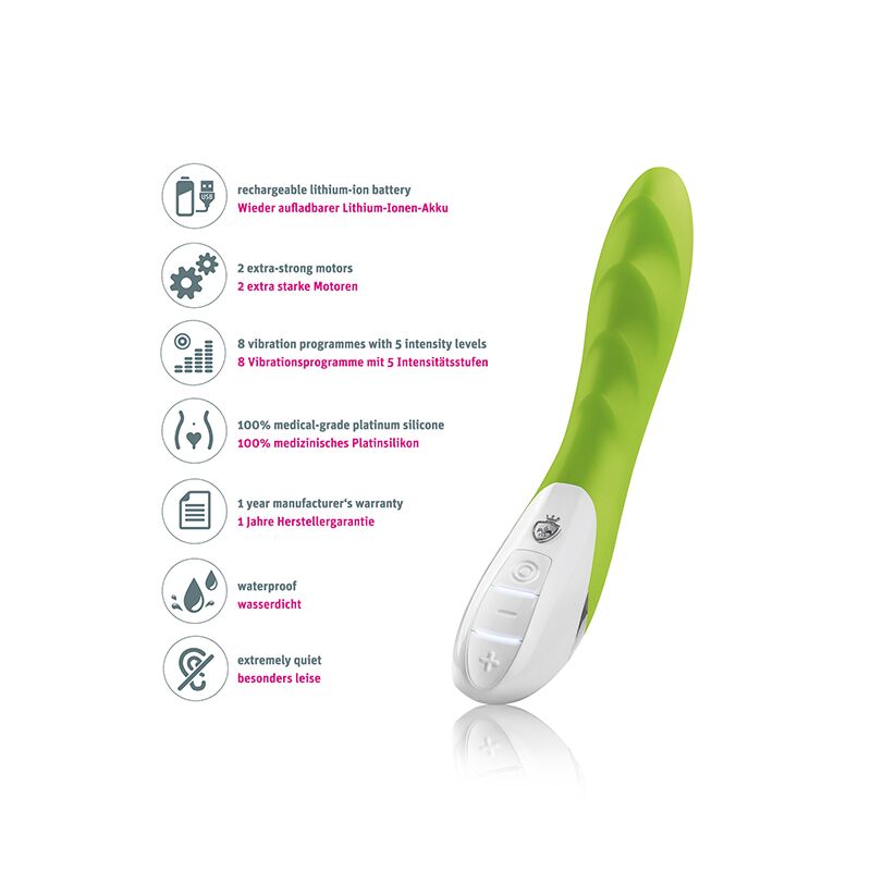 Вібратор Mystim Sassy Simon Green: демонстрація гнучкості