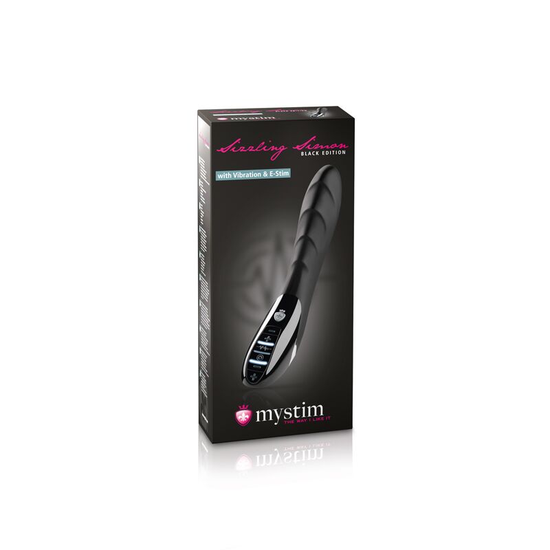 Вібратор Mystim Sizzling Simon eStim Black разом з аксесуарами
