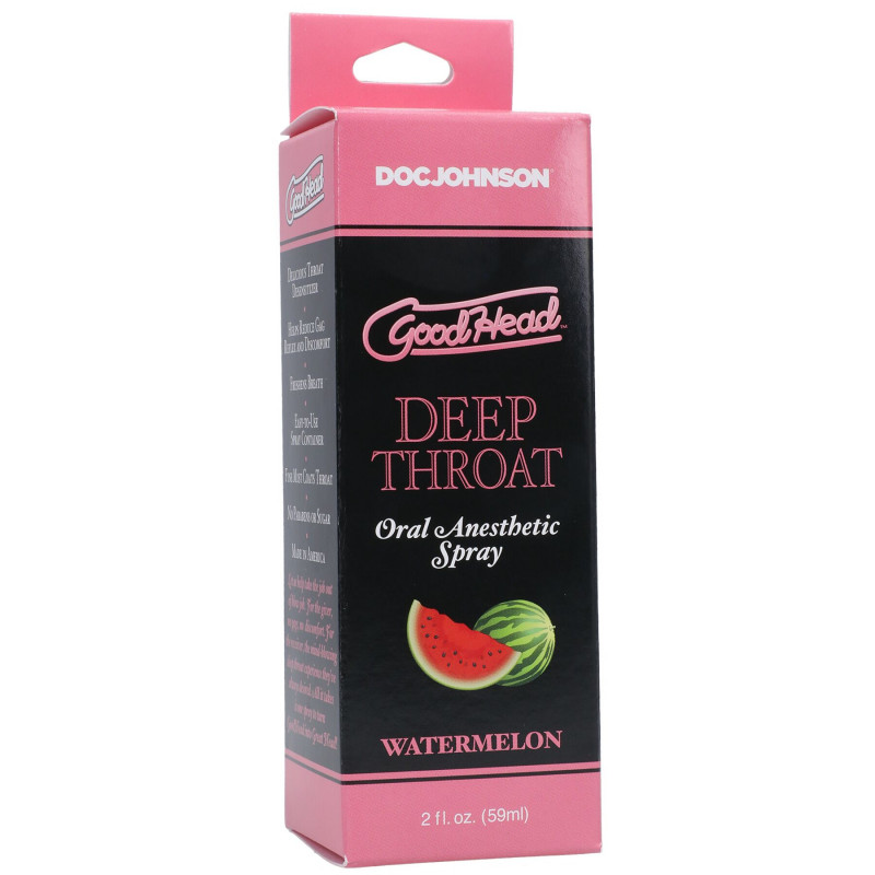 Текстура Doc Johnson GoodHead DeepThroat Spray – прозорий спрей, 59 мл