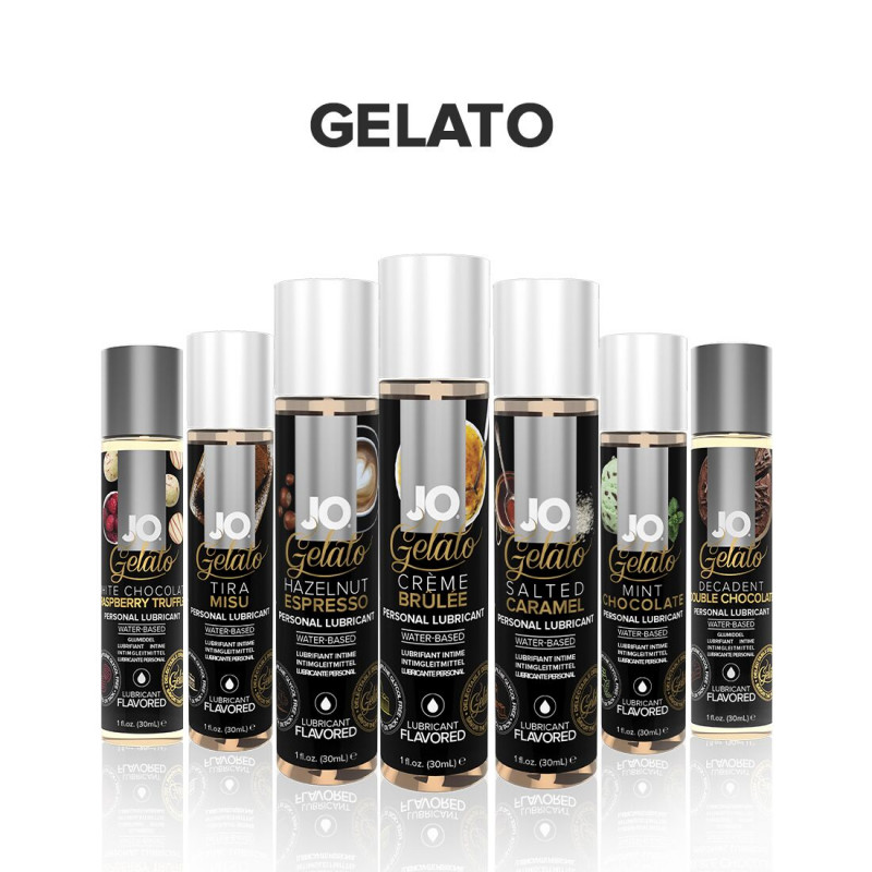 Деталі складу інтимної змазки JO GELATO Double Chocolate - без цукру, парабенів, гліколю