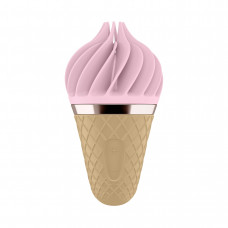 Спиннатор-вибратор Satisfyer Lay-On Sweet Treat Pink/Brown, 10 режимов, водонепроницаемый — Keks-Hub